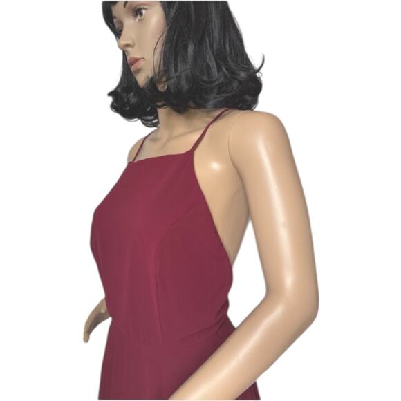 Lulus Mythical Kind of Love Wine Red Maxi Dress burgundy small - Picture 9 of 16